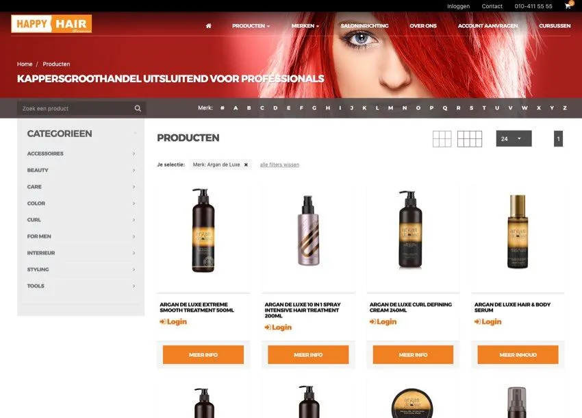 Website Happy Hair Service