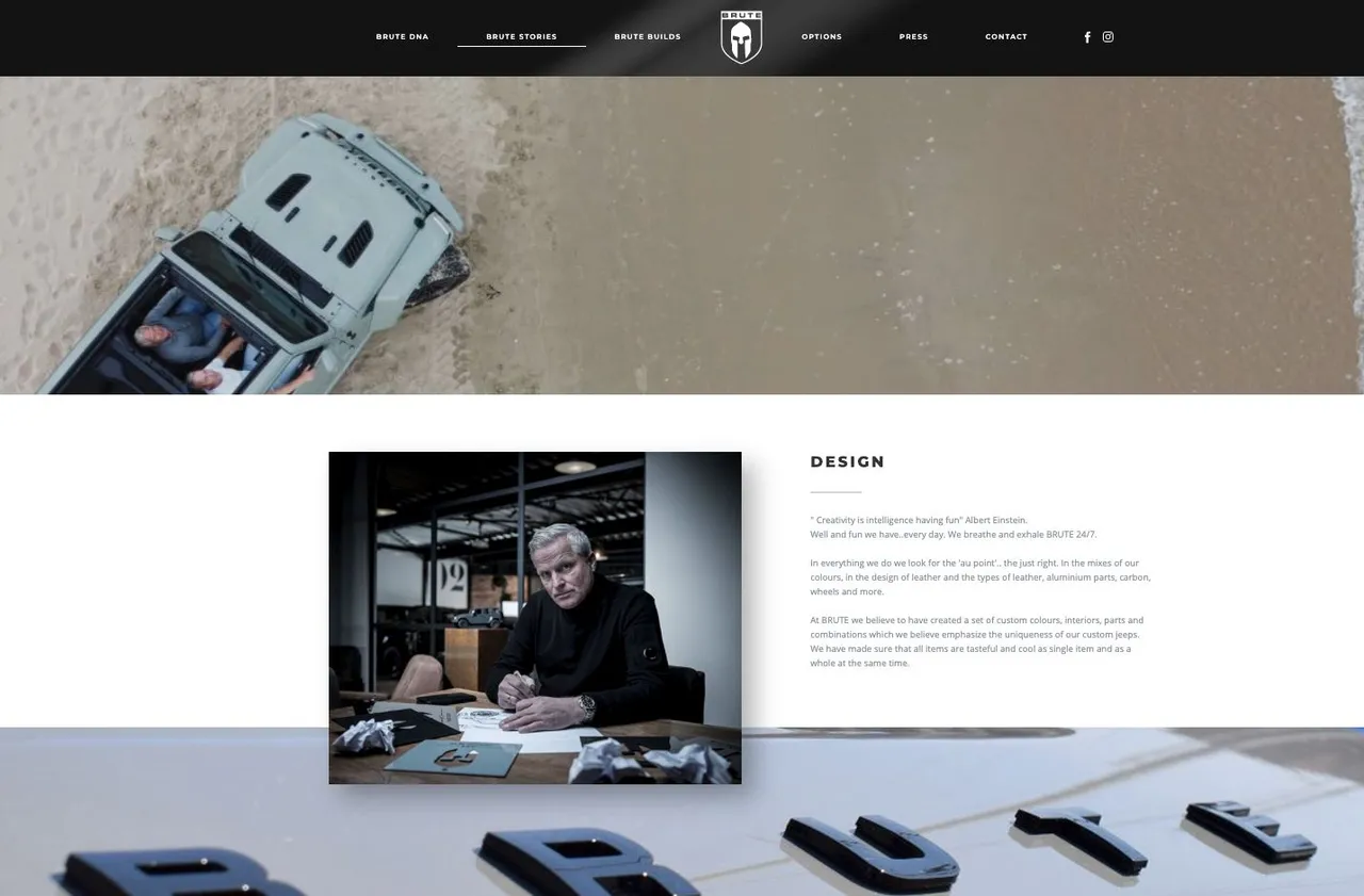 Website BRUTE Jeeps