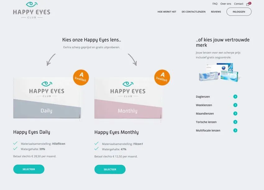 Website Happy Eyes Club