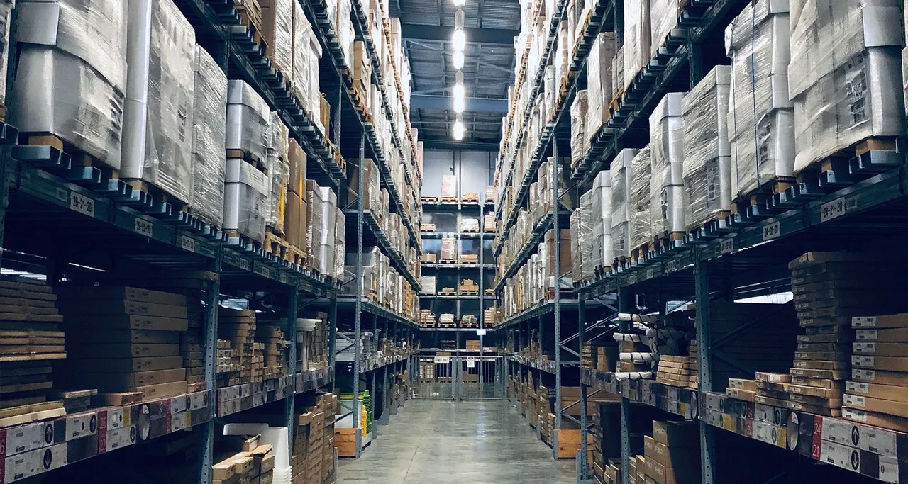 Magazijn van een groothandel