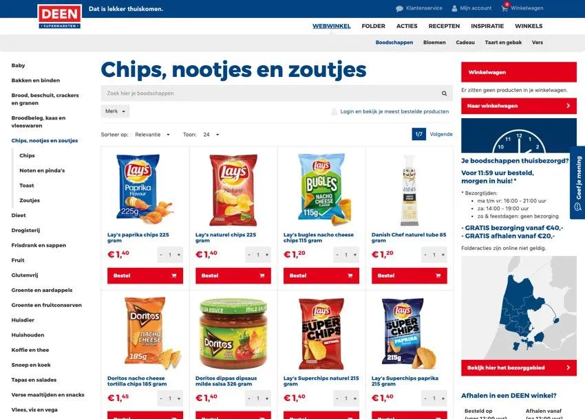 Webshop DEEN Supermarkten