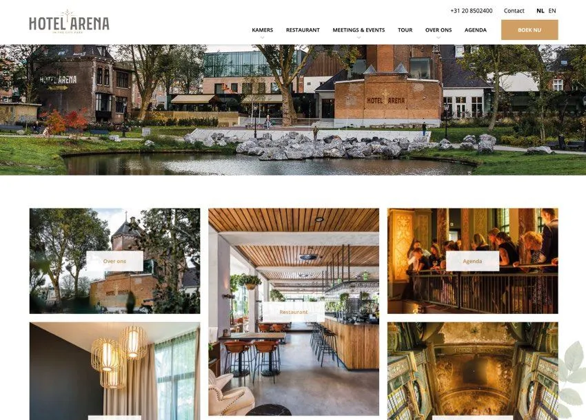 Website Hotel Arena